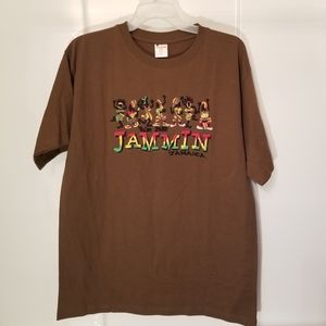 Island Tees Jammin Jamaica Destination tshirt sz L